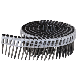 Coil nails stainless steel RAL 9005, various lengths