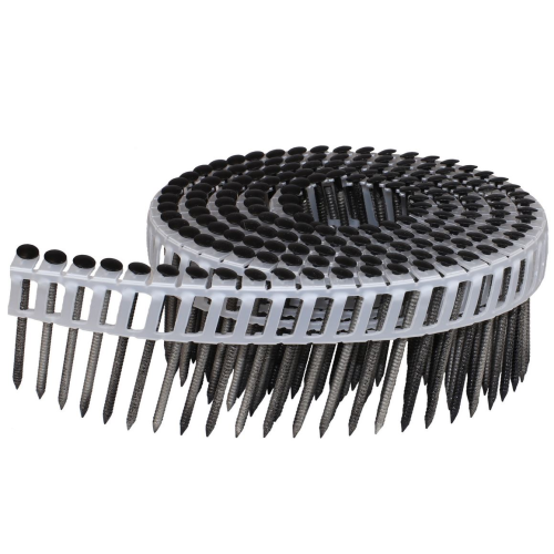 Coil nails stainless steel RAL 9005, various lengths