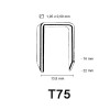 Arrow T75 Cable Clamp 22 mm Arrow T75 Cable Clamp 22 mm