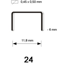 24/6 nieten, 5.000 st