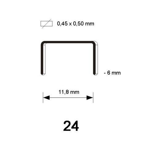 24/6 Staples, 5.000 pcs