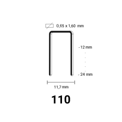 110 Niet, diverse lengtes