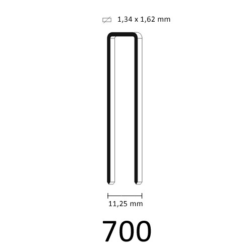 700 Staple, different lengths