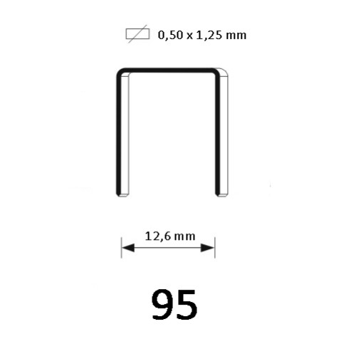 95 Staple 10 mm Stainless Steel