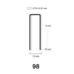 98 Niet, gegalvaniseerd, diverse lengtes