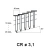 Roofing Nail ø 3,10mm, galvanized, different lengths