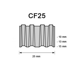 Golfkram CF25, diverse lengtes