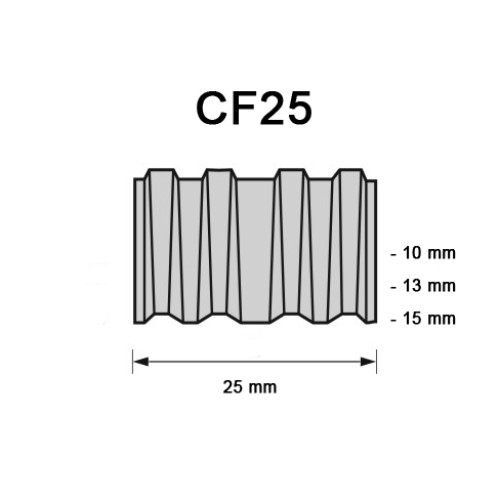 Golfkram CF25, diverse lengtes