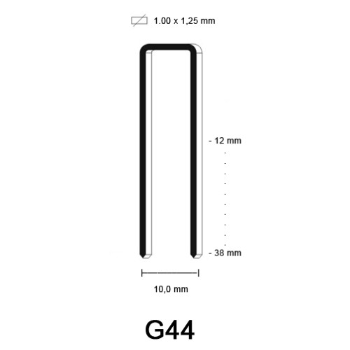 G4450 Staple, galvanized, different lengths