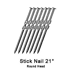 Geringde nagel 2,50mm 50 mm
