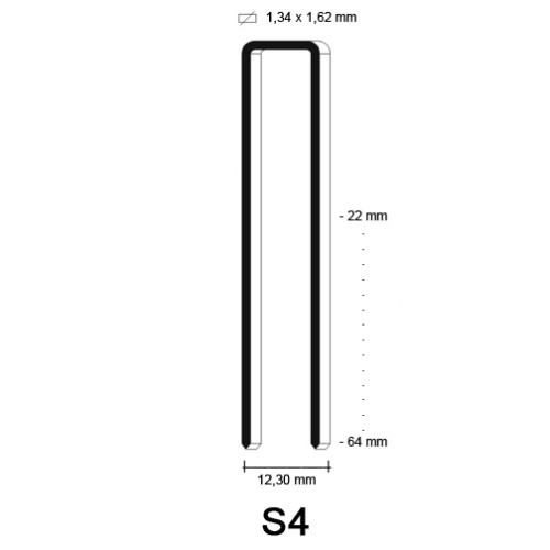 S4 Staple, different lengths