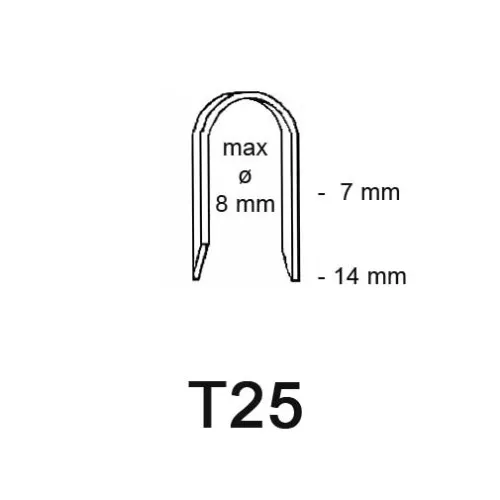 T25 Round Crown Staple, different lengths T25 Round Crown Staple, different lengths