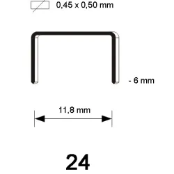 24 Niet (VW), gegalvaniseerd, 08 mm