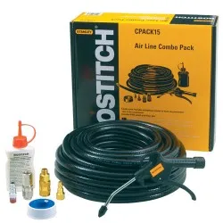 Bostitch CPACK15 Luchtslang 15m met extra's  Bostitch CPACK15 Luchtslang 15m met extra's