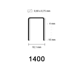 1400 Niet, diverse lengtes 1400 Niet, diverse lengtes