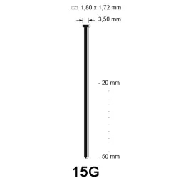 15G FST Brad, hardened, different lengths 15G FST Brad, hardened, different lengths