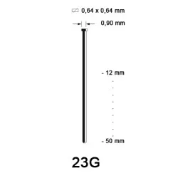 23G Brad, galvanized, differnt lengths 23G Brad, galvanized, differnt lengths