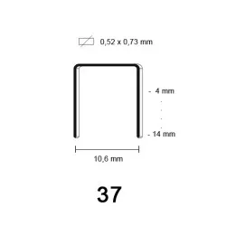 37 Niet, gegalvaniseerd 37 Niet, gegalvaniseerd
