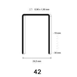 42 Kram, diverse lengtes 42 Kram, diverse lengtes