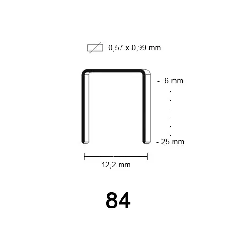 84 Not, galvanized, various lengths