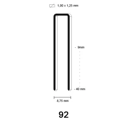 92 Niet (H), gegalvaniseerd, diverse lengtes