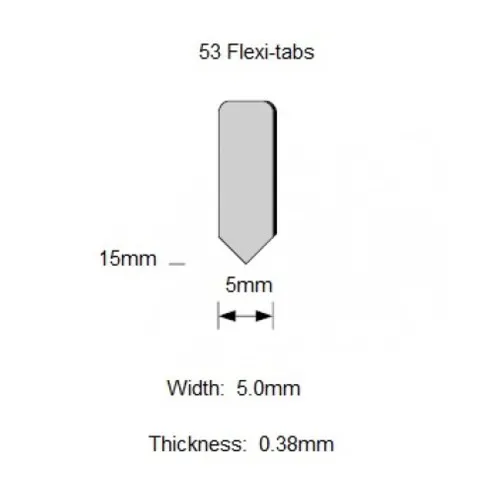 Flexi-tabs 53, 15 mm Flexi-tabs 53, 15 mm