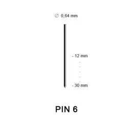 Pin 6 (23G), different lengths Pin 6 (23G), different lengths