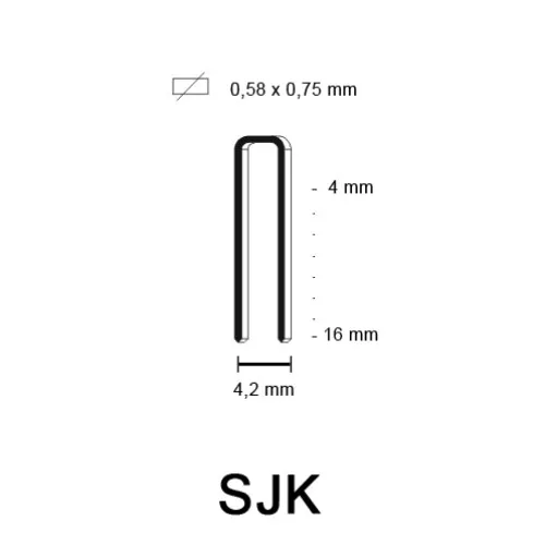 SJK Staple, galvanized, different lengths SJK Staple, galvanized, different lengths