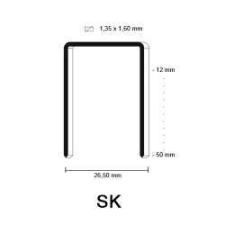 SK Kram (WS), gegalvaniseerd, diverse afmetingen