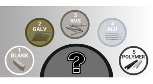 Material guide for fasteners Material guide for fasteners