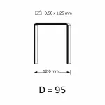 D Niet (95) gegalvaniseerd - diverse lengtes